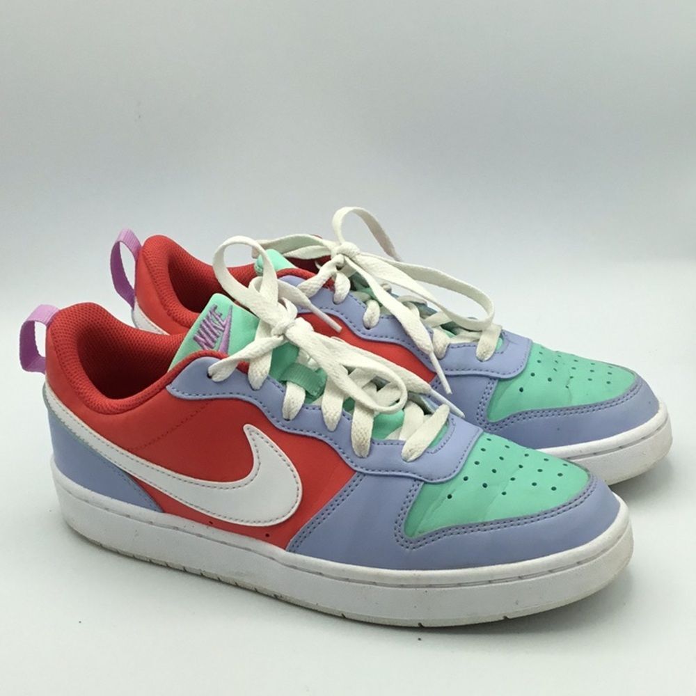 Nike DV5456-400 Court Borough Low Recraft Blue Teal Green Red 6.5 Big Kids youth